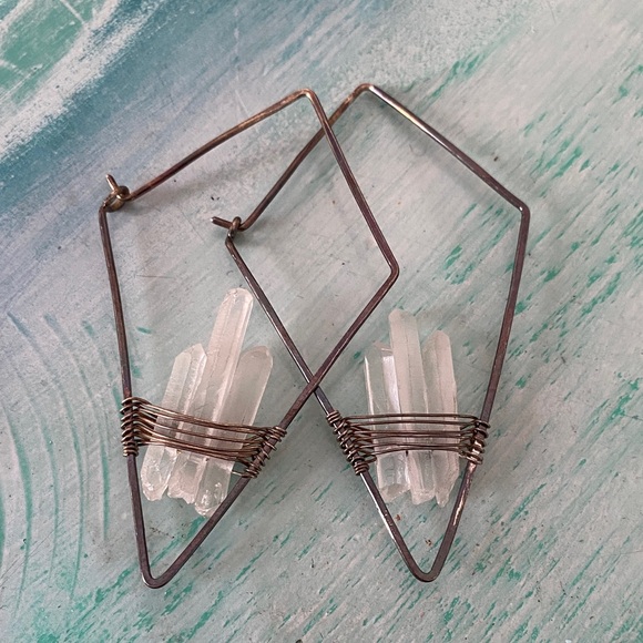 MINT | Geode Earring - Picture 1 of 3